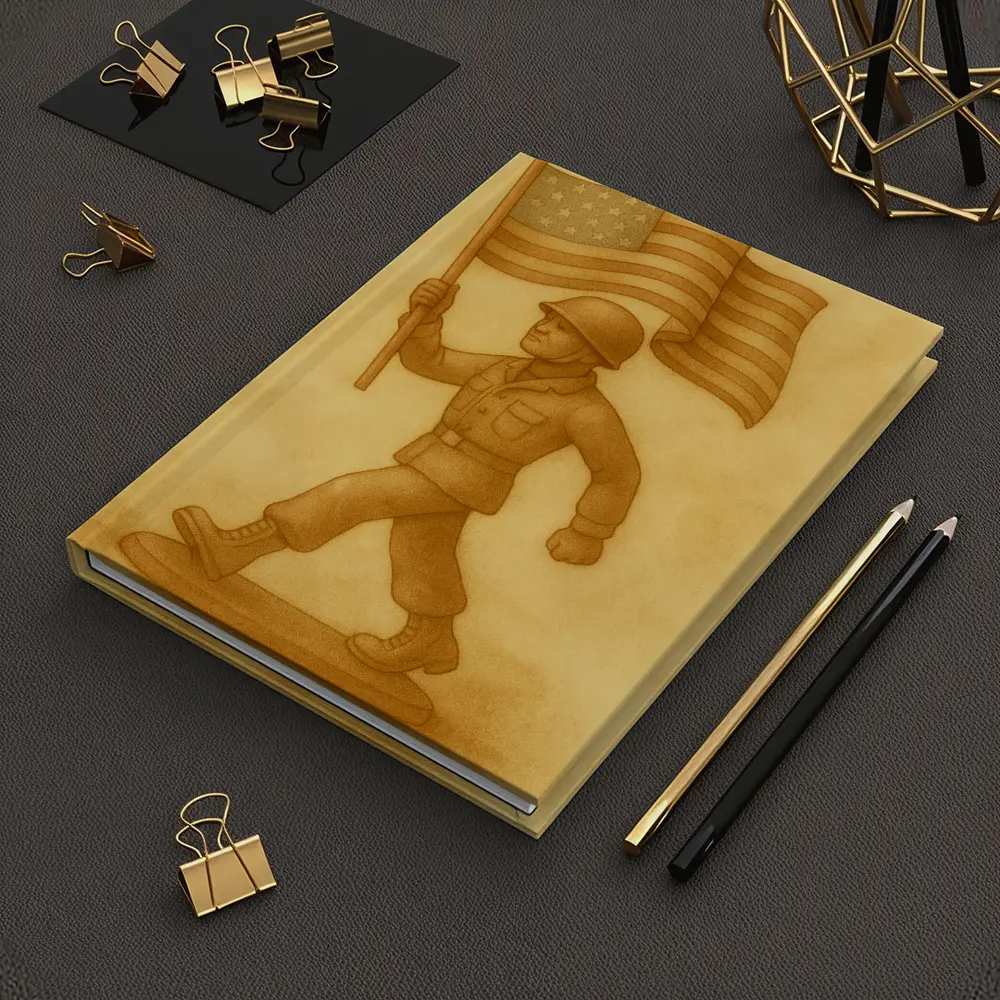 Toy Soldier Marching With American Flag – Notebooks