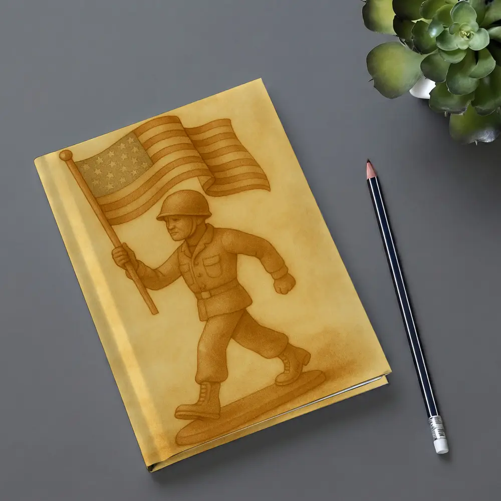 Toy Soldier Marching With American Flag – Notebooks