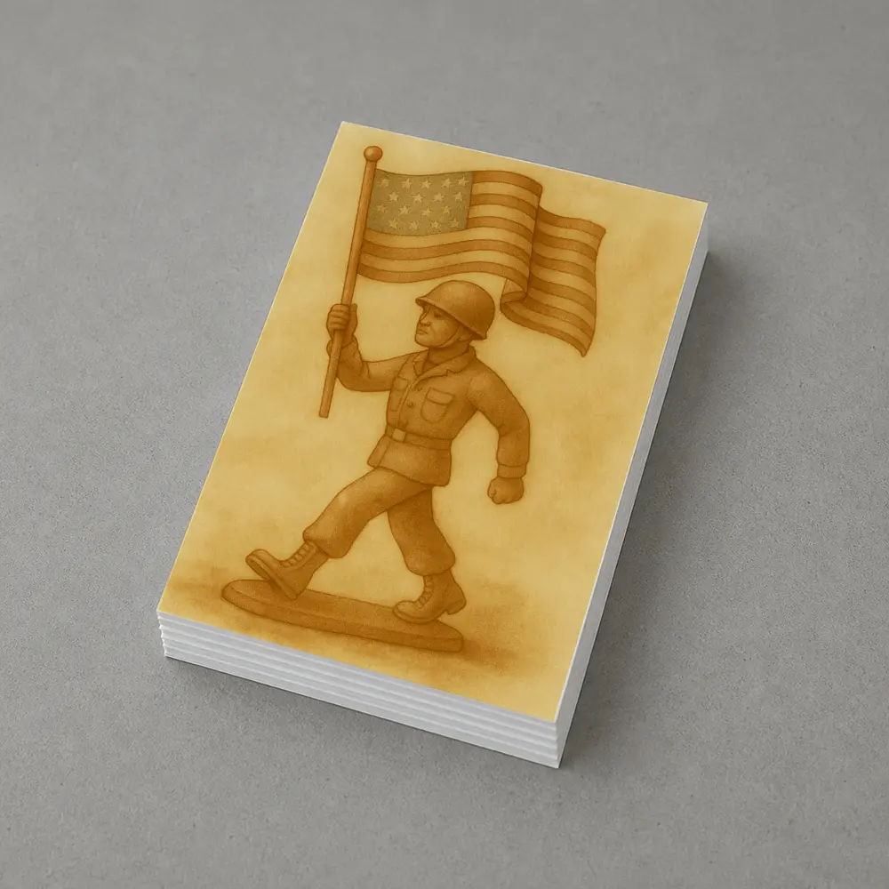 Toy Soldier Marching With American Flag – Postcards