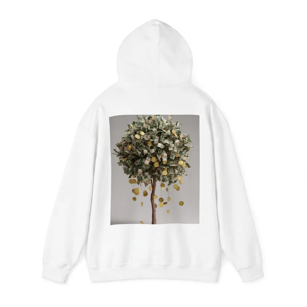 Money Tree Gold Coins Dollar Bills Art – Hoodies
