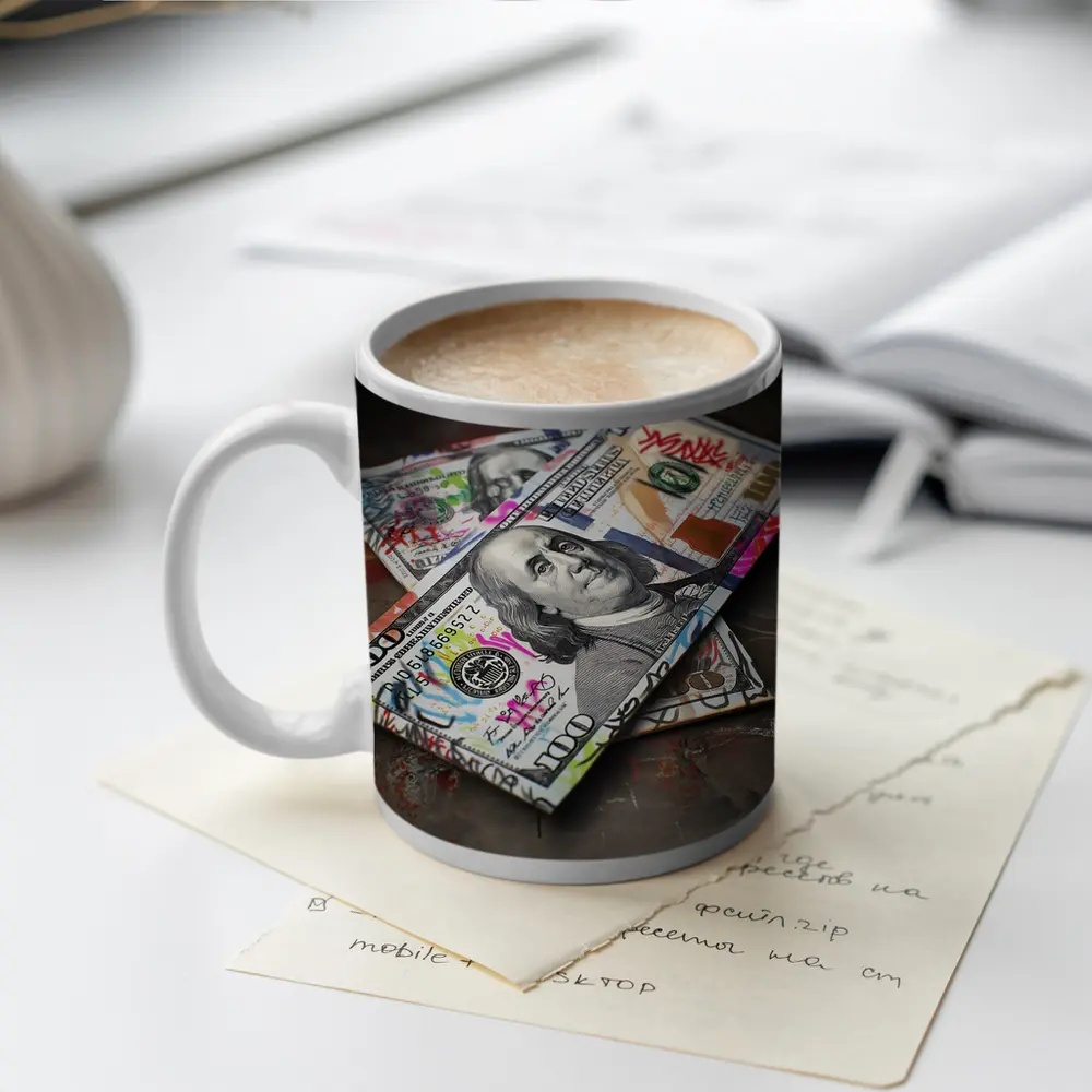 Graffiti Dollar Bills Money Street Art – Mugs