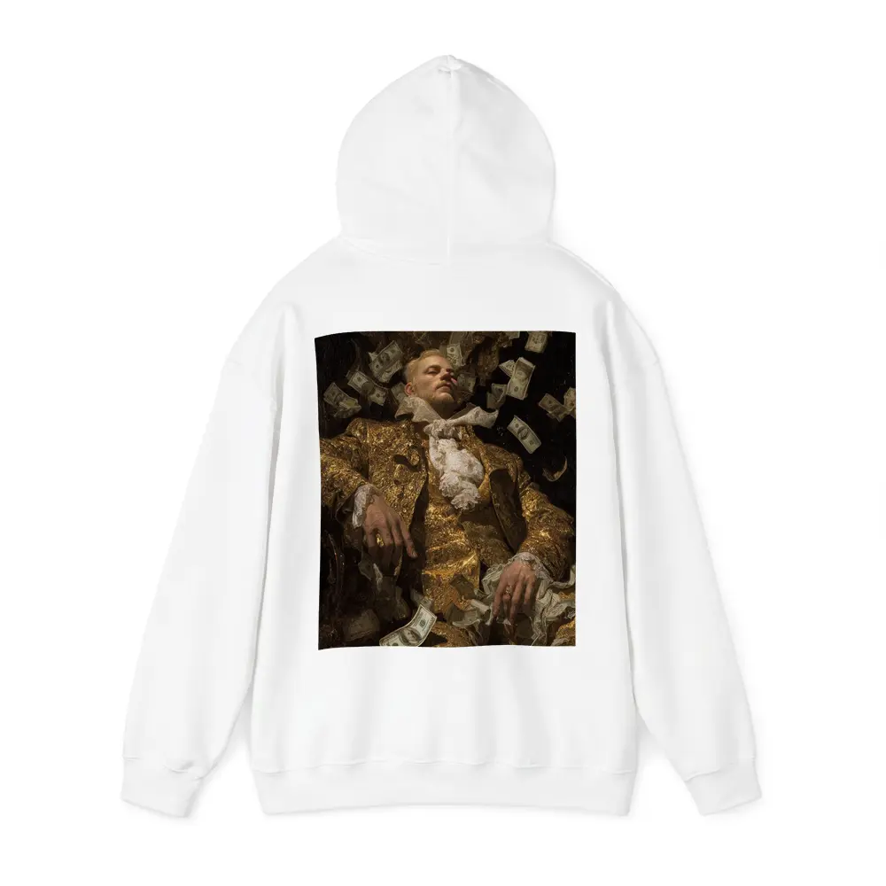 Baroque Man Reclining Surrounded By Money – Hoodies