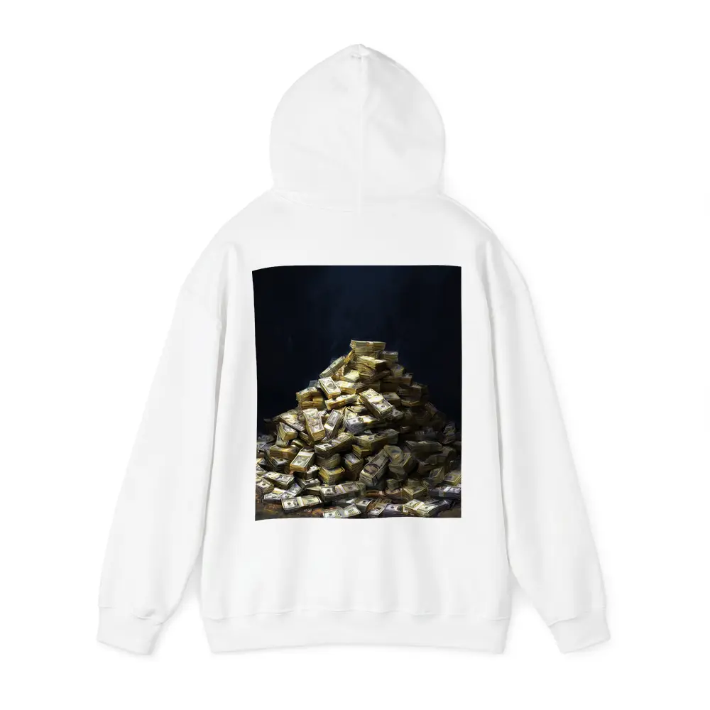 Massive Pile of Cash Money Dark Background – Hoodies