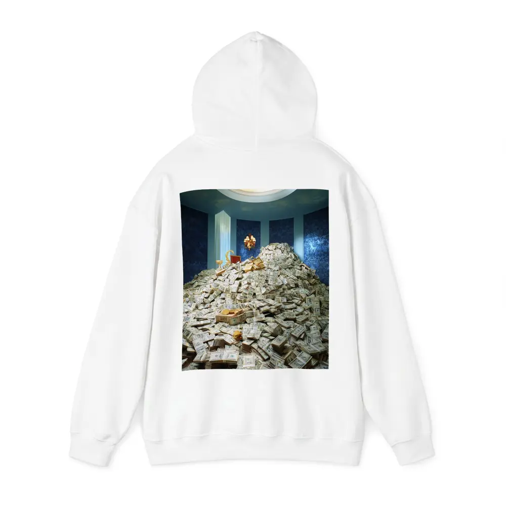 Massive Money Pile Luxury Blue Room – Hoodies