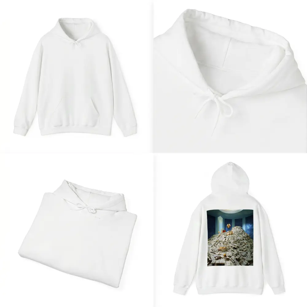Massive Money Pile Luxury Blue Room – Hoodies