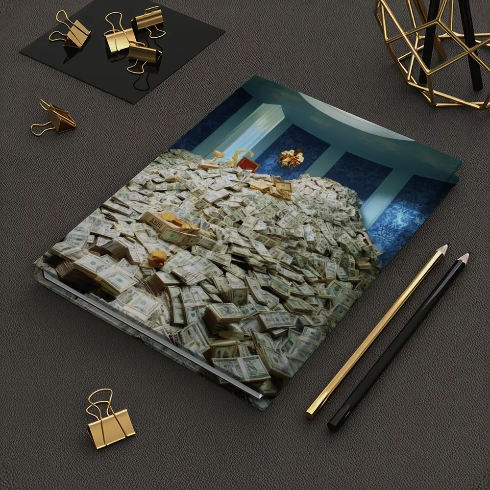 Massive Money Pile Luxury Blue Room – Notebooks