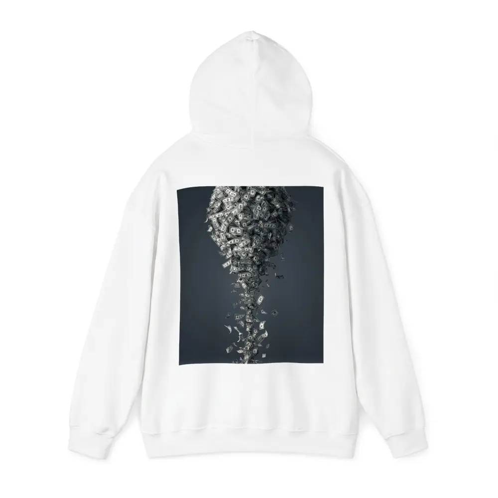Dollar Bills Swirling Into Money Tree Shape – Hoodies