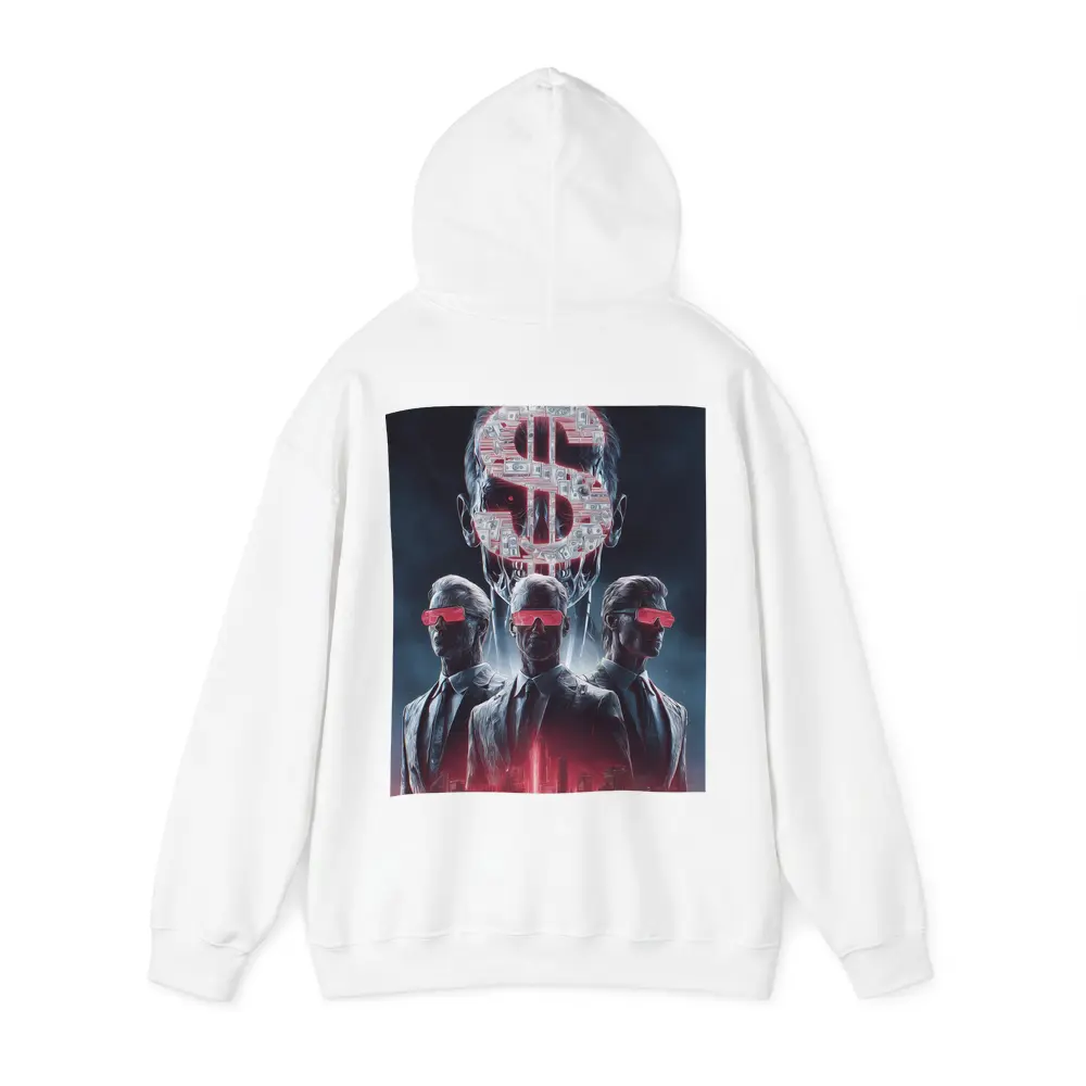 Men In Suits Dollar Sign Cyberpunk City – Hoodies