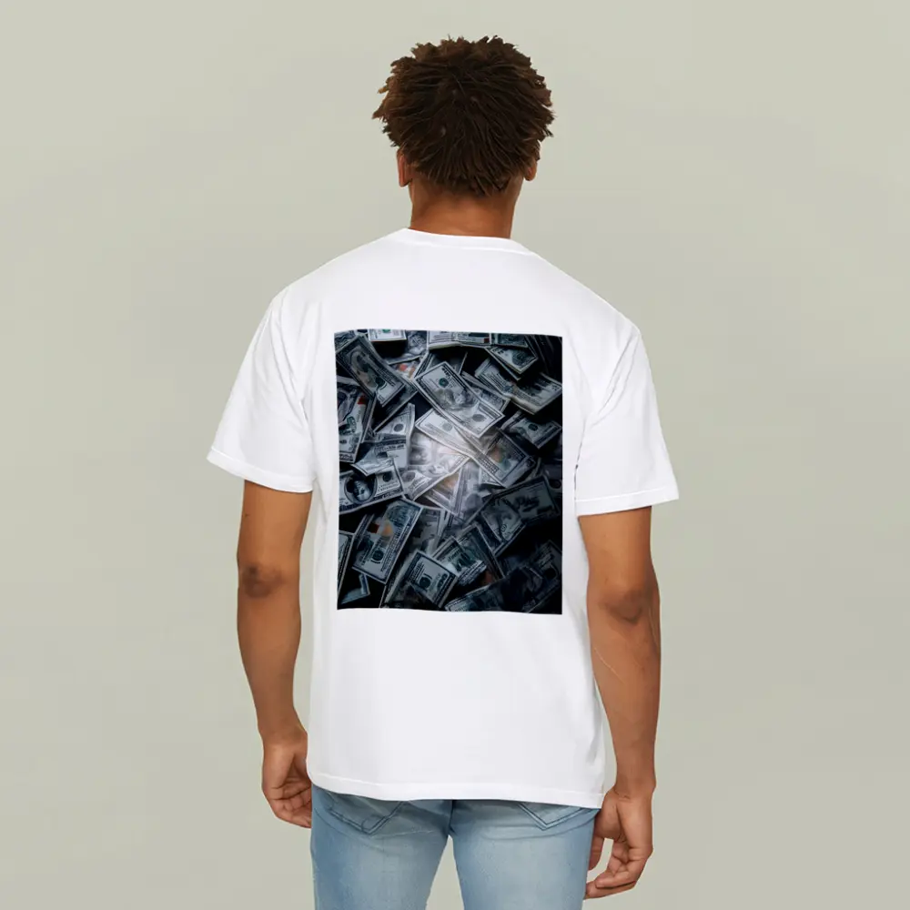 Dollar Bills Pile Dark Moody Money – T-Shirts