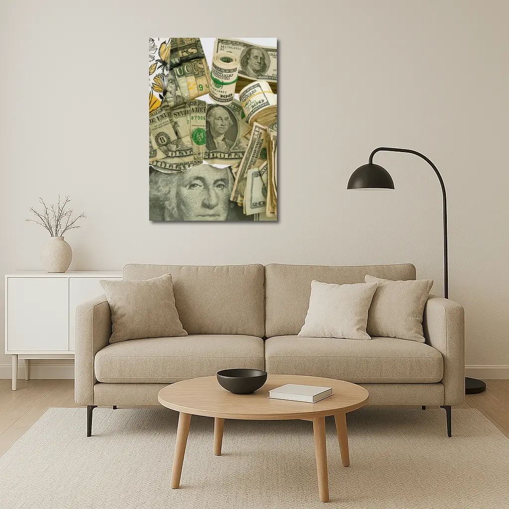 US Dollar Bills Money Cash Art – Wall Art