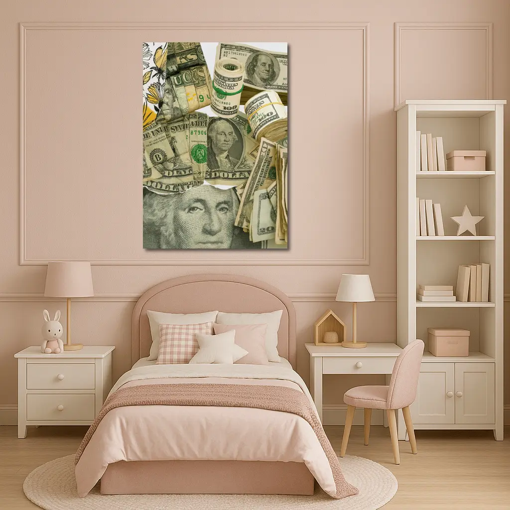 US Dollar Bills Money Cash Art – Wall Art