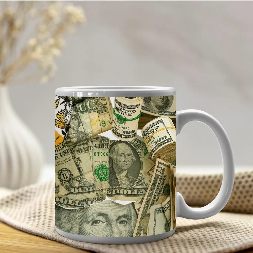 US Dollar Bills Money Cash Art – Mugs