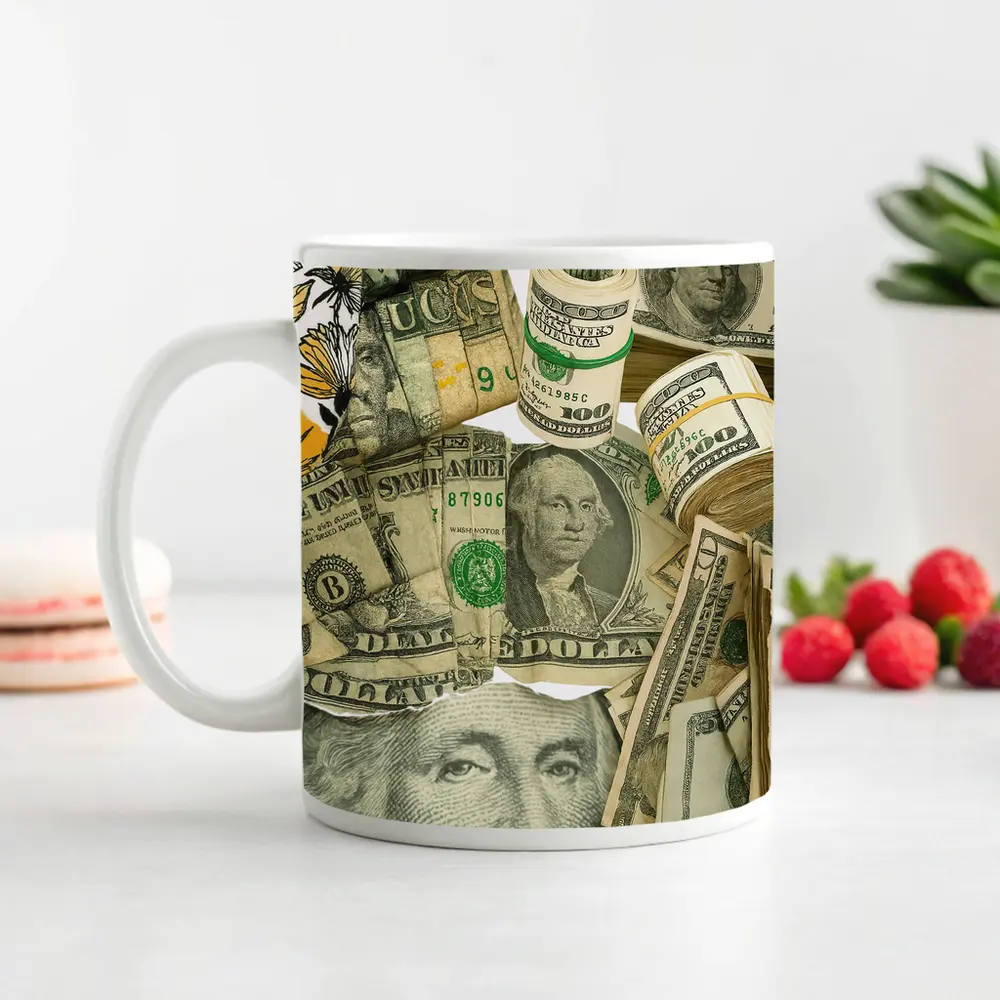 US Dollar Bills Money Cash Art – Mugs