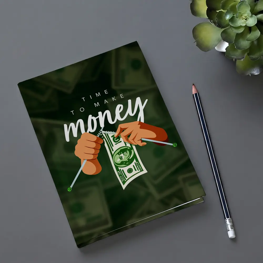 Time To Make Money Dollar Bill Art – Notebooks