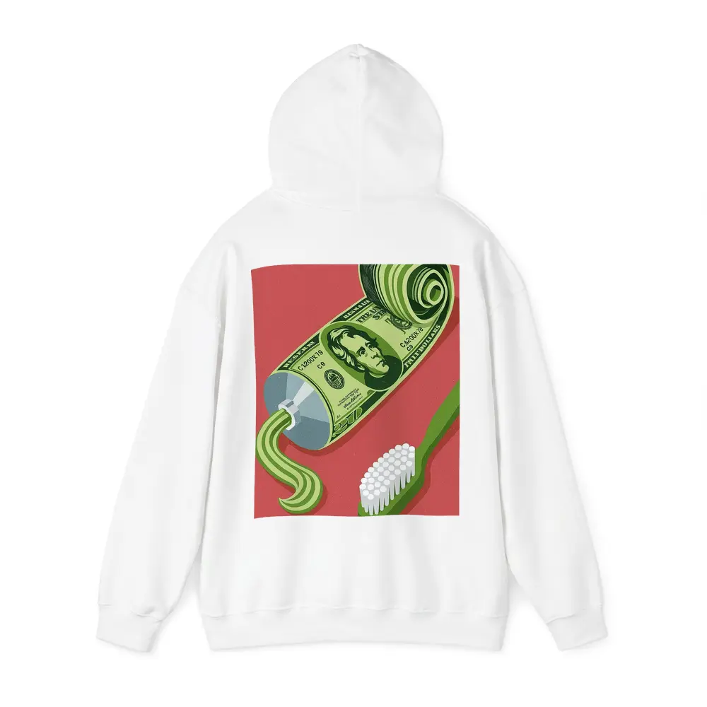 Dollar Bill Toothpaste Tube Money Illustration – Hoodies
