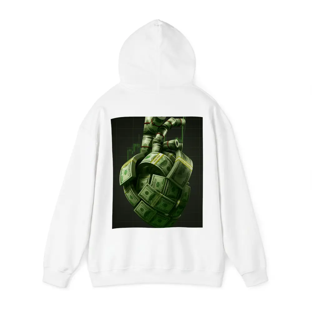 Human Heart Made of Dollar Bills Money – Hoodies