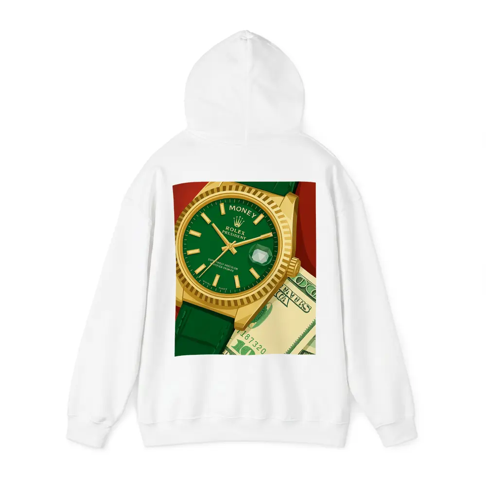 Rolex President Watch Green Dial Money Art – Hoodies