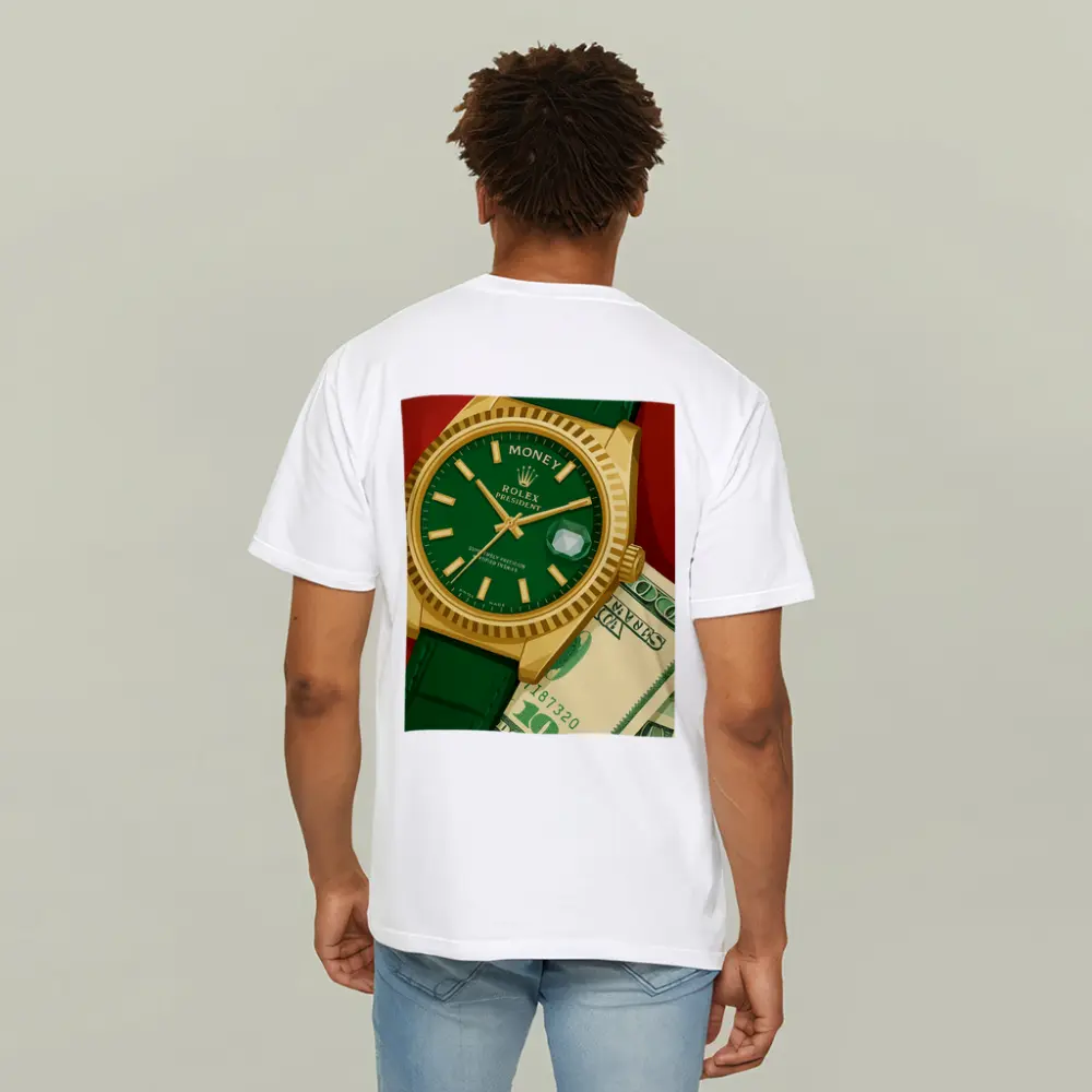 Rolex President Watch Green Dial Money Art – T-Shirts