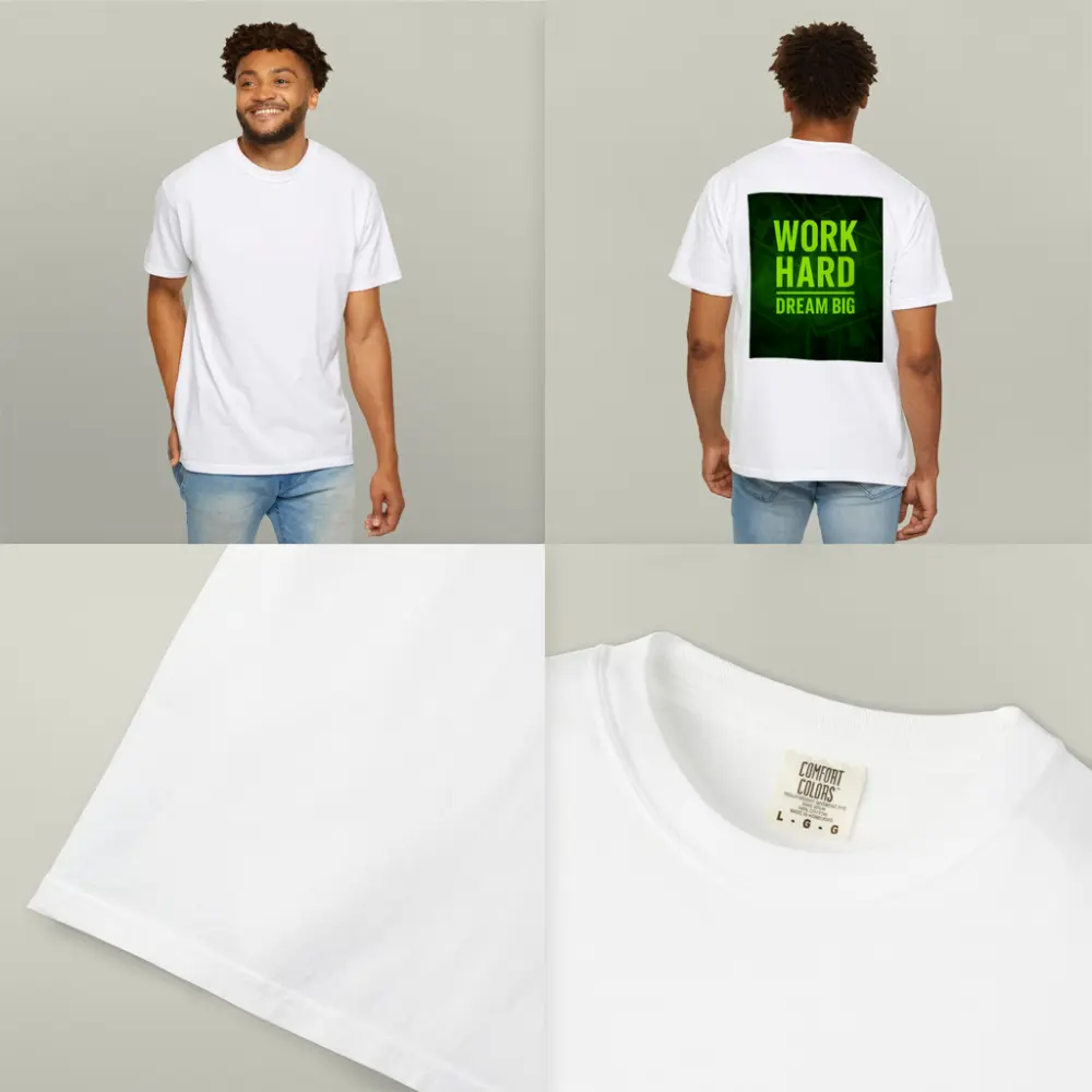 Work Hard Dream Big Money Background Art – T-Shirts