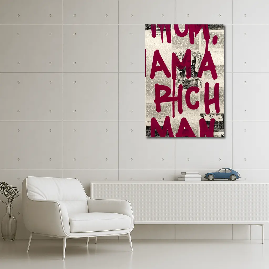 Mom I Am A Rich Man Newspaper Art – Wall Art