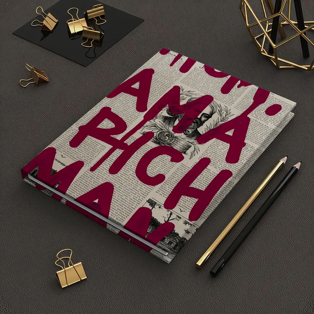 Mom I Am A Rich Man Newspaper Art – Notebooks