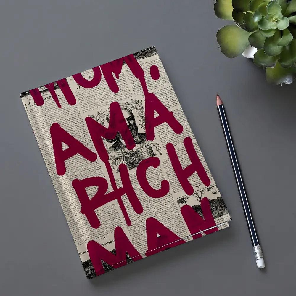 Mom I Am A Rich Man Newspaper Art – Notebooks