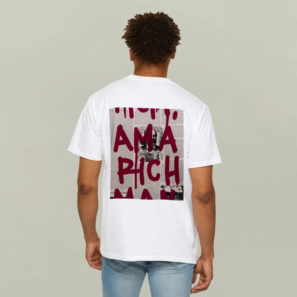 Mom I Am A Rich Man Newspaper Art – T-Shirts