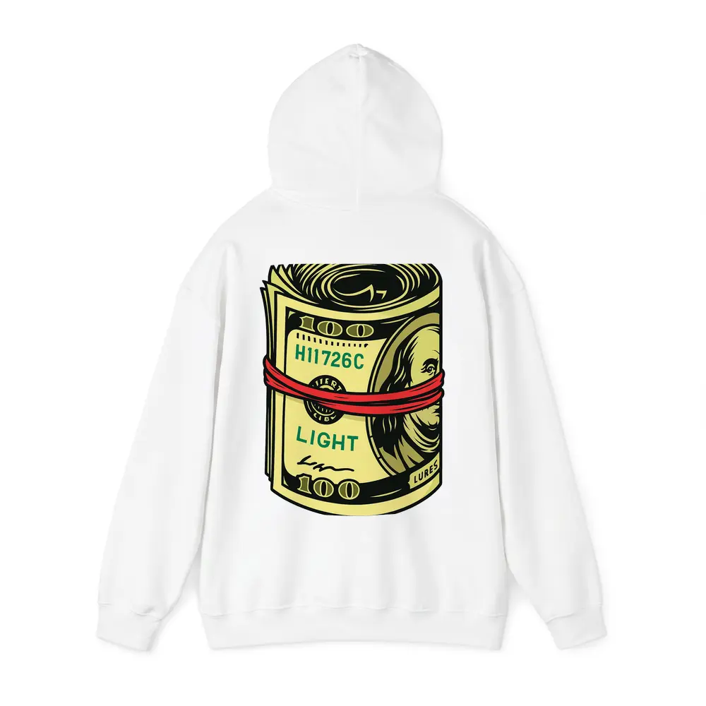 Roll of Hundred Dollar Bills Red Band – Hoodies