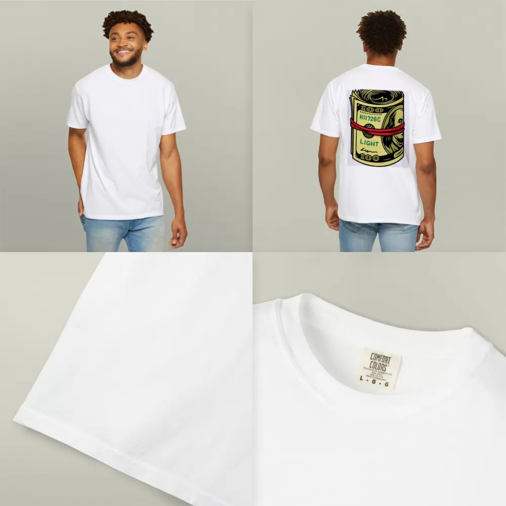 Roll of Hundred Dollar Bills Red Band – T-Shirts