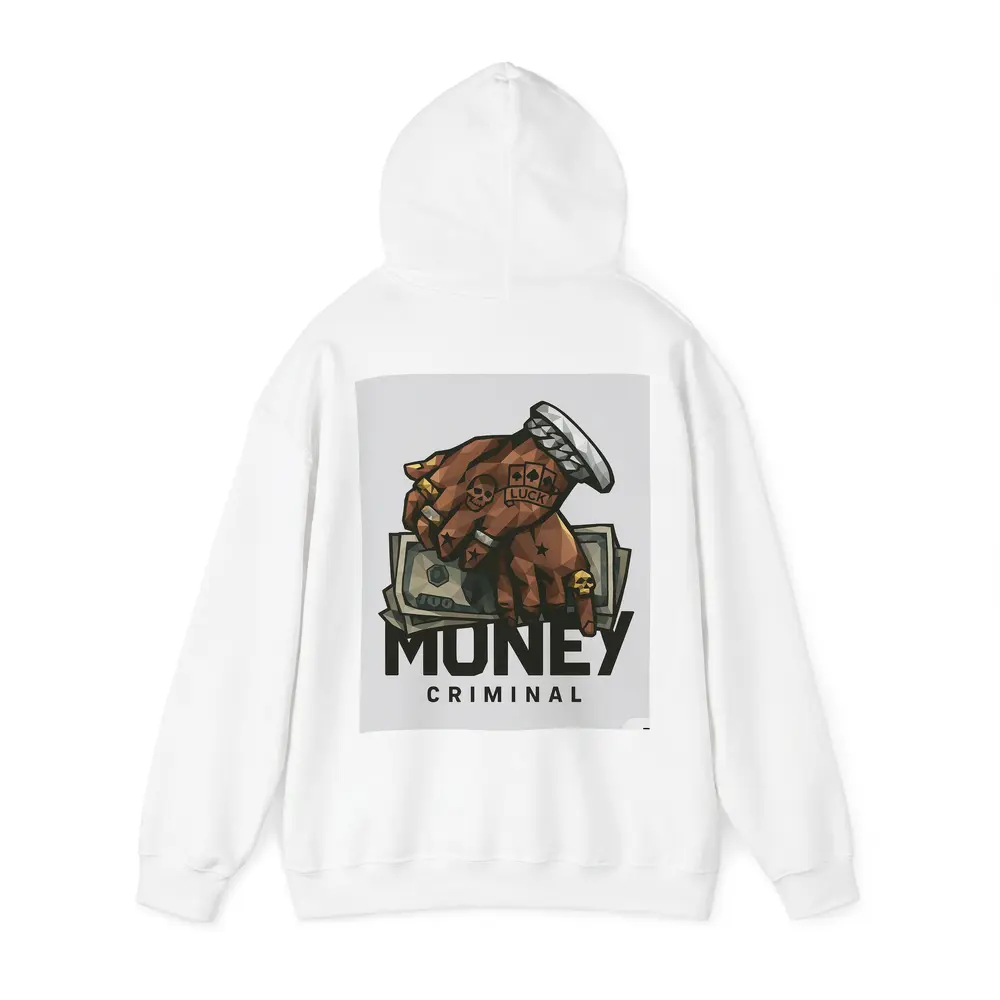 Money Criminal Tattooed Hand Gripping Cash – Hoodies