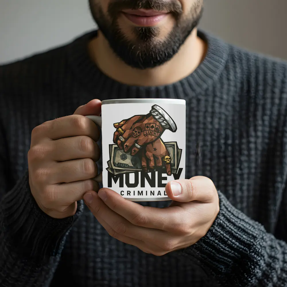 Money Criminal Tattooed Hand Gripping Cash – Mugs