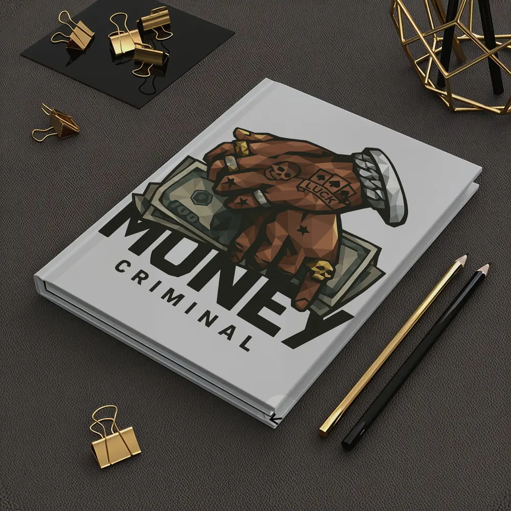 Money Criminal Tattooed Hand Gripping Cash – Notebooks