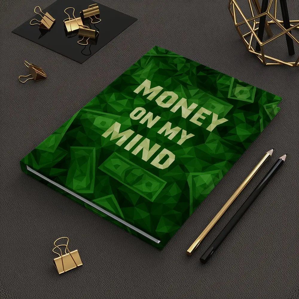 Money On My Mind Green Dollar Bills – Notebooks