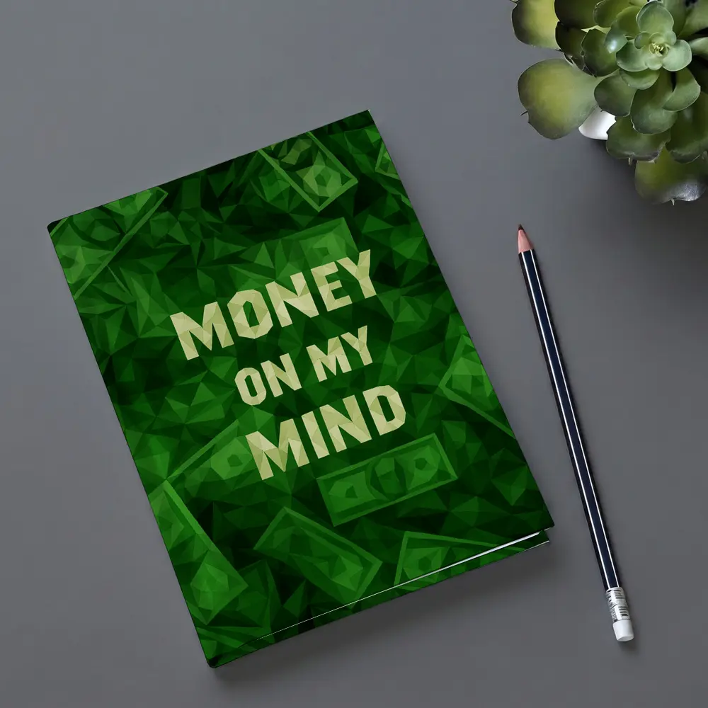 Money On My Mind Green Dollar Bills – Notebooks