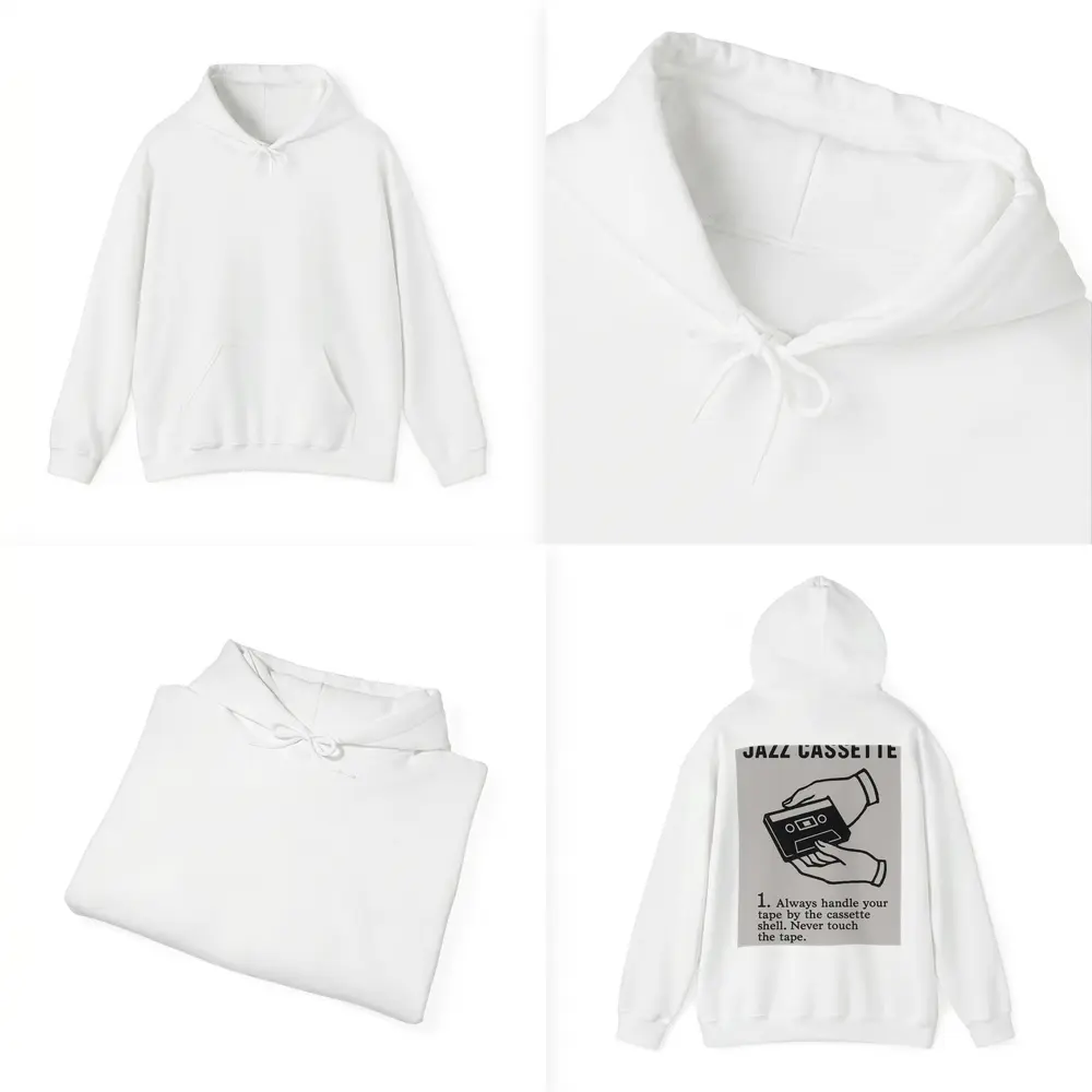 Jazz Cassette Tape Retro Instructional Art – Hoodies