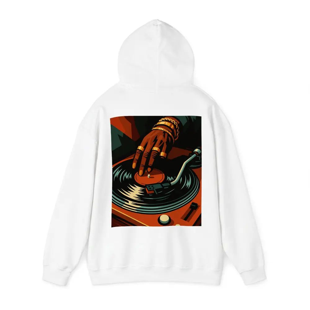 DJ Hand Scratching Vinyl Record Turntable Art – Hoodies