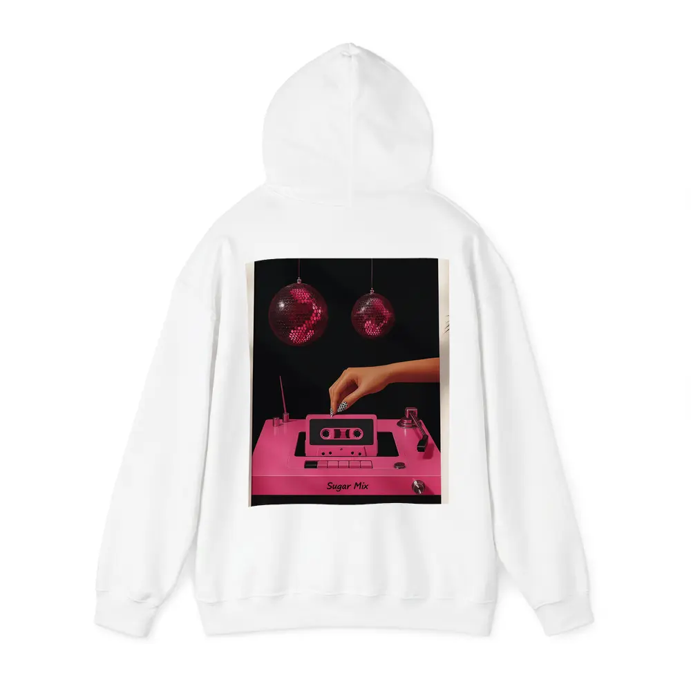 Pink Cassette Tape Disco Ball Retro Art – Hoodies