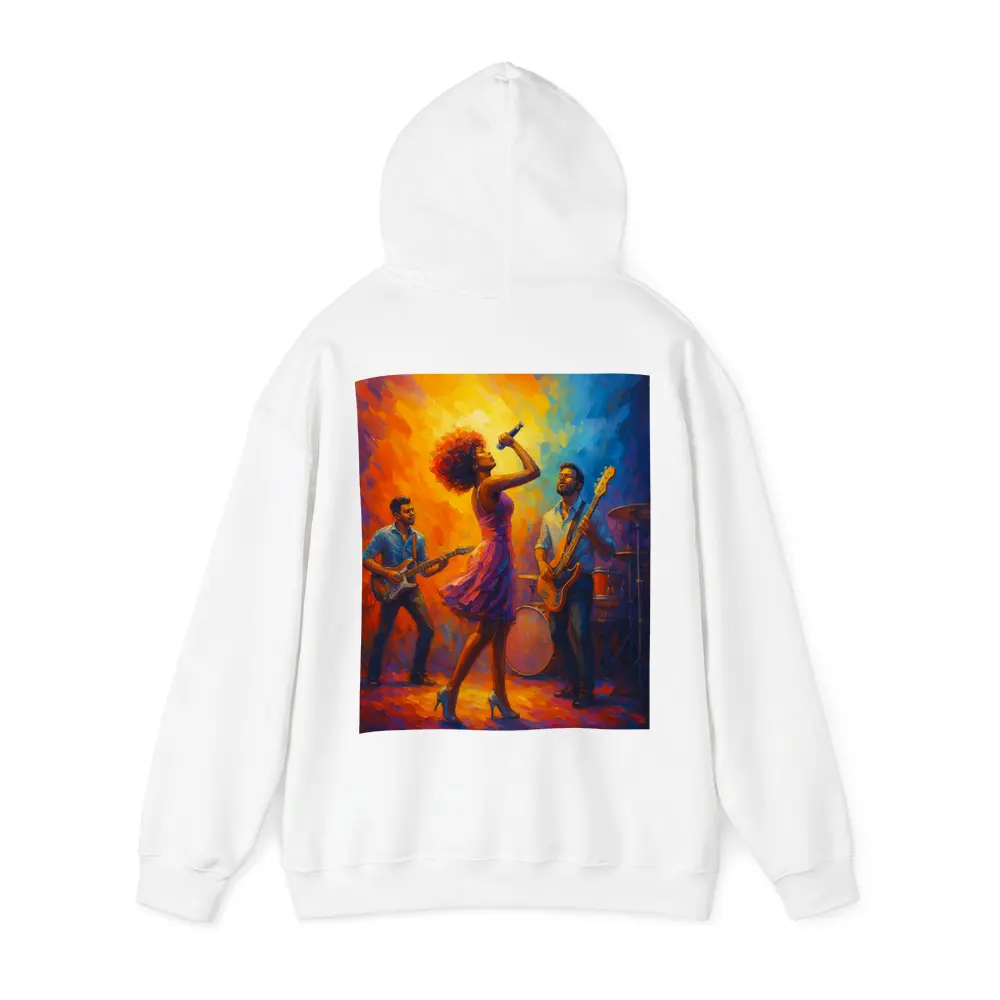 Live Band Performance Oil Painting Bold Colors – Hoodies