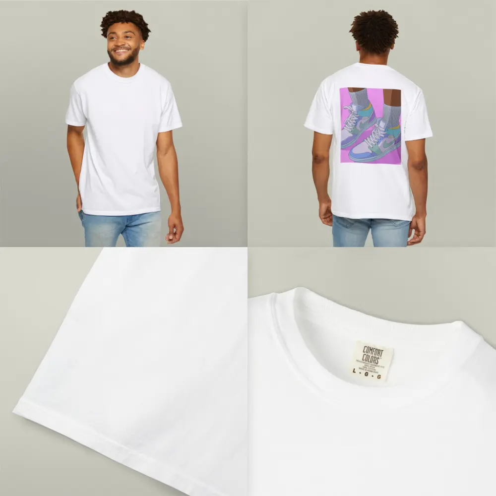 Pastel Jordan Sneakers Illustration Pink Background – T-Shirts