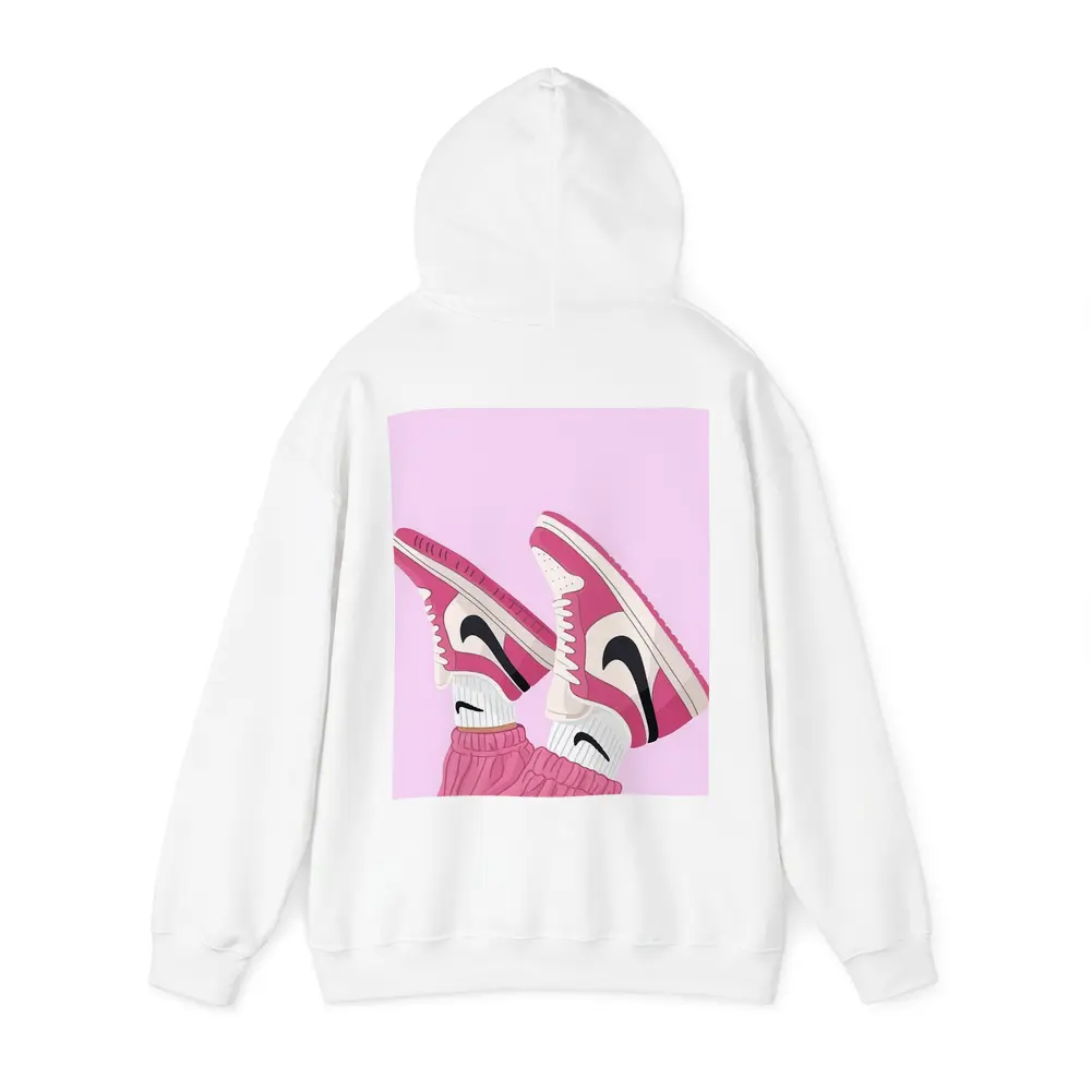 Pink Nike Air Jordan Sneakers Illustration – Hoodies
