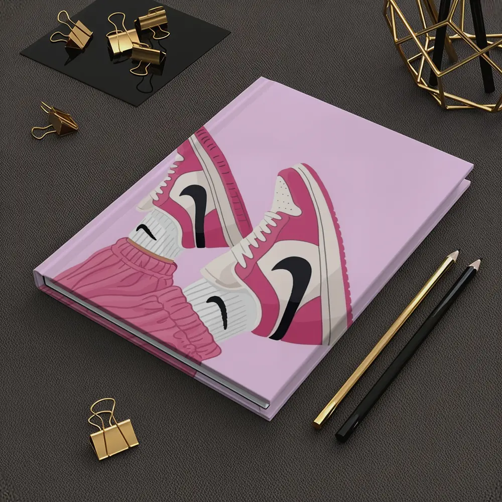 Pink Nike Air Jordan Sneakers Illustration – Notebooks