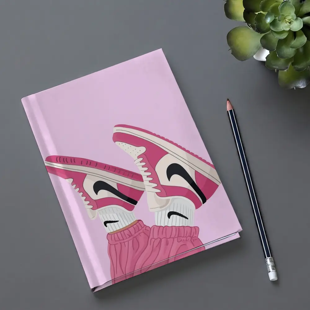 Pink Nike Air Jordan Sneakers Illustration – Notebooks