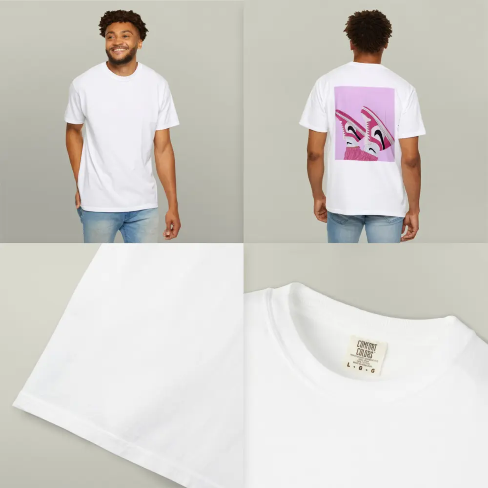 Pink Nike Air Jordan Sneakers Illustration – T-Shirts