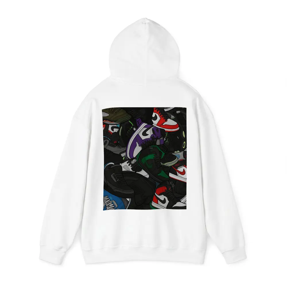 Air Jordan Sneakers Pile Cartoon Art – Hoodies