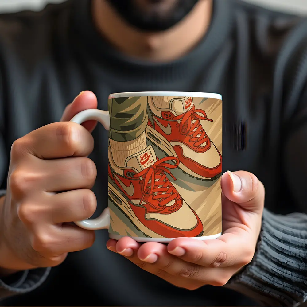 Nike Air Max Red Sneakers Anime Style – Mugs