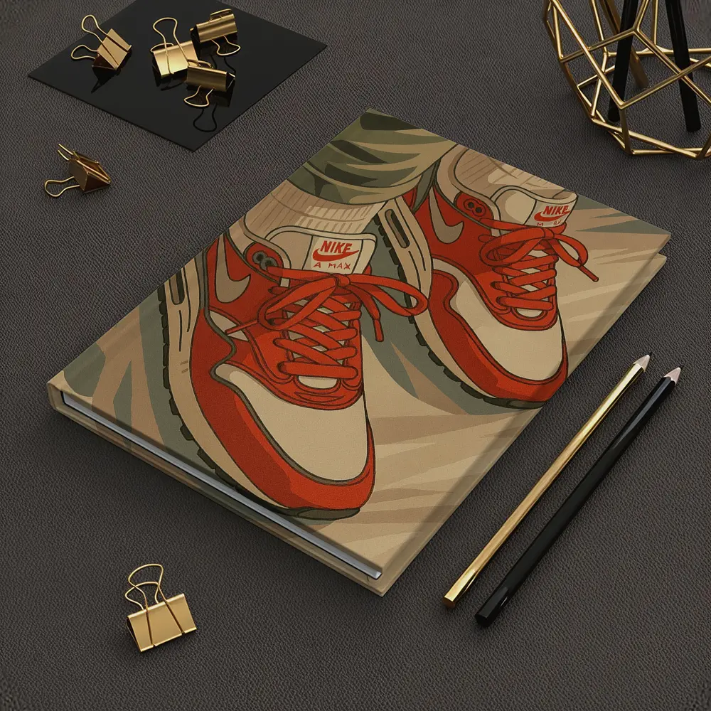 Nike Air Max Red Sneakers Anime Style – Notebooks