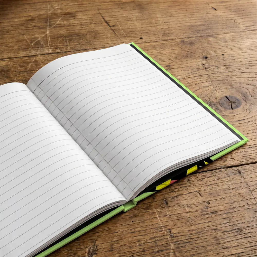 Nike Sneaker Bold Cartoon Art Green Background – Notebooks