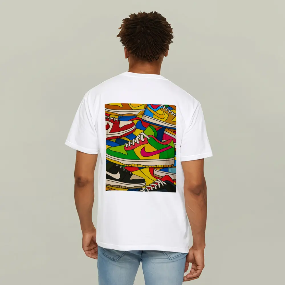 Nike Dunk Sneakers Pop Art Colorful Stack – T-Shirts