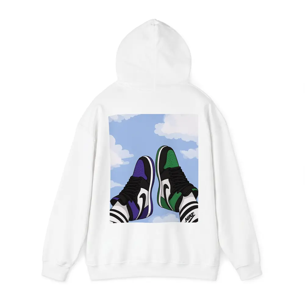 Nike Air Jordan Sneakers Sky Clouds Art – Hoodies