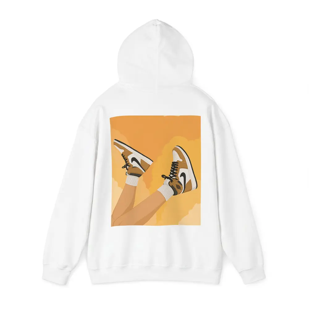 Nike Air Jordan Sneakers Warm Yellow Background – Hoodies